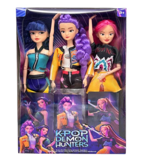 3-Piece Set Rumi, Mira & Zoey K-Pop Figurine Set
